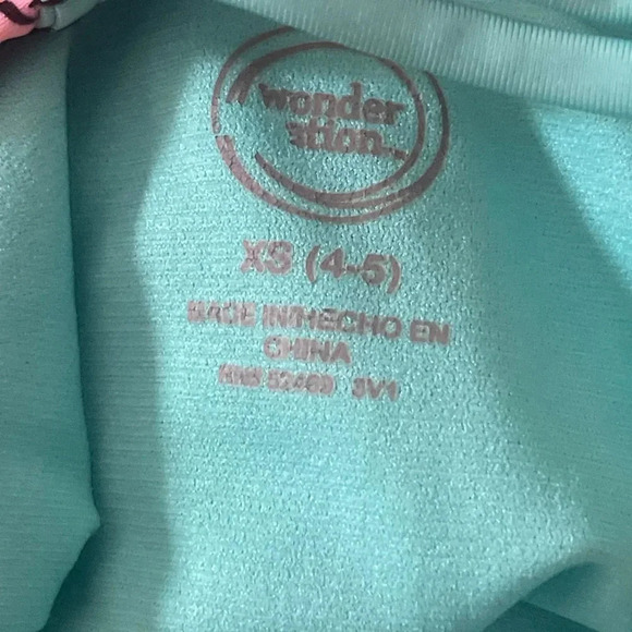 Tuga Rash Guard Girls Size 4/5 Wonder Nation One Piece Swim Suit Size 4/5 - Picture 12 of 16